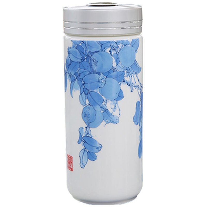 gaotao高淳陶瓷简约风 骨瓷保温杯系列保温水杯 骨瓷保温杯水具水杯