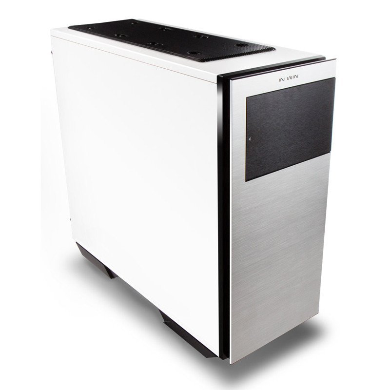 迎广（IN WIN）707 静音白 全塔式机箱 /侧透/时尚简洁(U3x2,U2x2，标配3个14cm风扇）