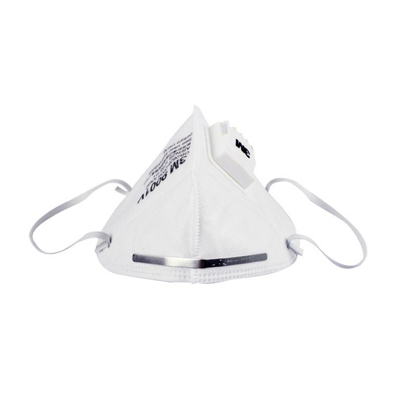 3M折叠式耳戴带阀防颗粒物口罩9001V散装（5只装）