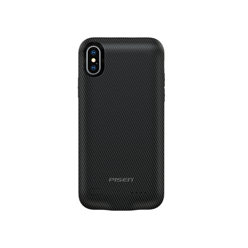 品胜(PISEN) 无线充背夹电池移动电源充电宝 苹果iPhoneX适用 3000毫安 5.8英寸 黑色