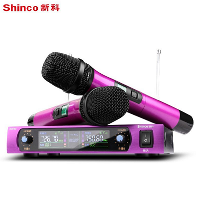 Shinco/新科 S3000无线话筒一拖二家用KTV电脑话筒专业无线麦克风