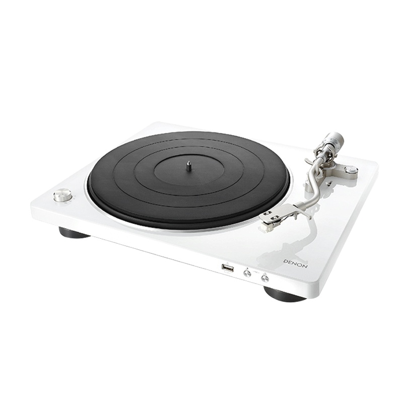 Denon/天龙 DP-450USB黑胶唱片机留声机家用现代复古唱片机老唱机专业黑胶大碟HIFI电唱机(白色)