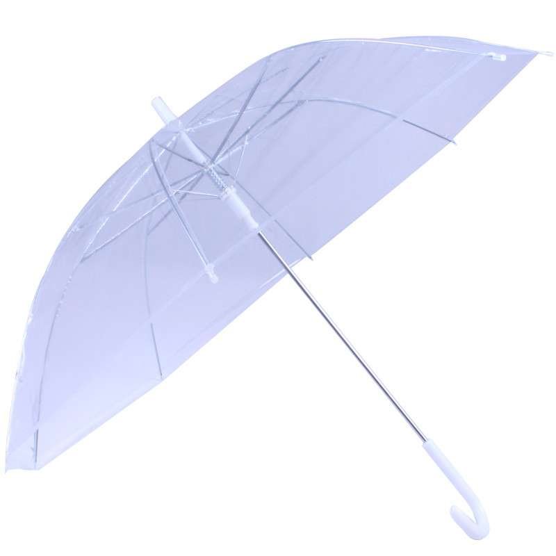 强迪透明伞 成人伞/ 糖果色雨伞 加厚PVC伞 长柄自动伞 长柄伞 