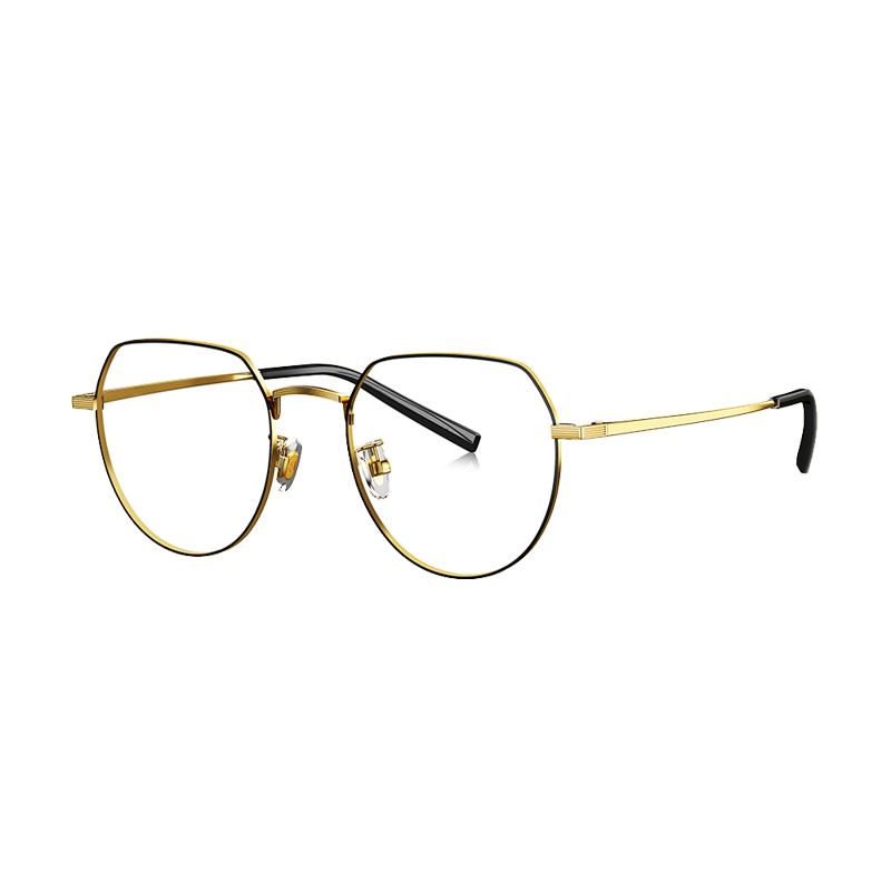 绿瓦近视眼镜框架防蓝光男女看电脑玩手机无度数护目镜情侣款金属架树脂镜片1827
