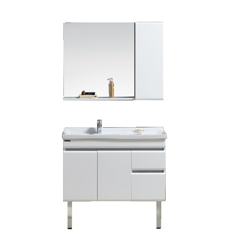 卡丽思琴实木多层板浴室镜柜组合小户型卫生间一体化台盆落地储物柜