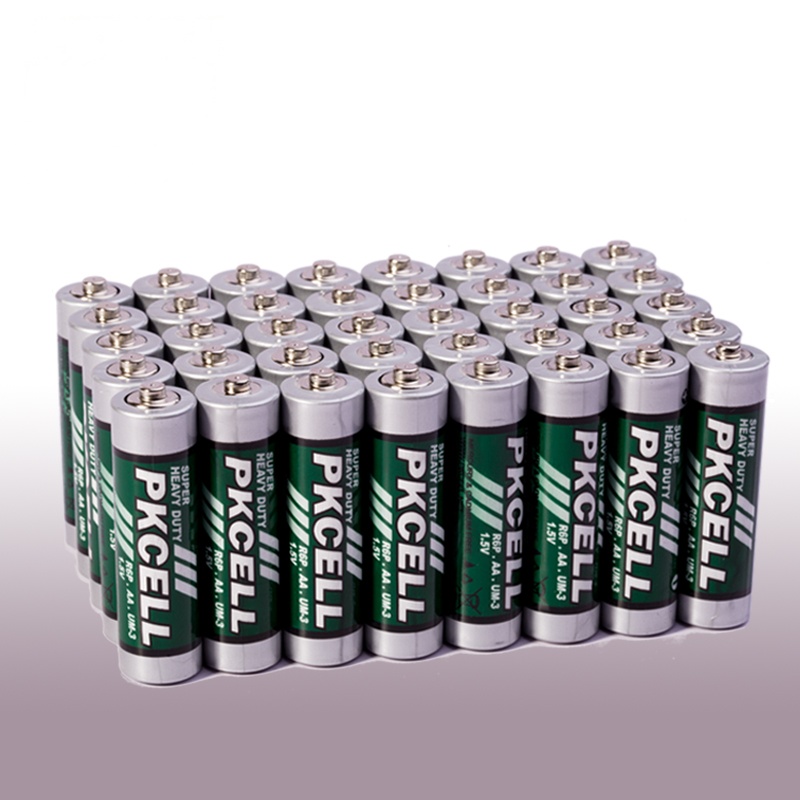 Pkcell 儿童玩具碳性环保耐用电池5号20节+7号20节碳性电池 共40节套装 鼠标普通干电池组合套装