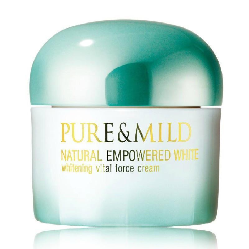 泊美PURE&MILD 植物奢白系列美白保湿补水超值2件套装水润（霜50g+眼霜25g）