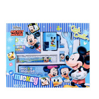 Disney迪士尼米奇儿童文具套装男女童学习用品小学生文具礼盒六一儿童节开学礼物DM6049蓝色