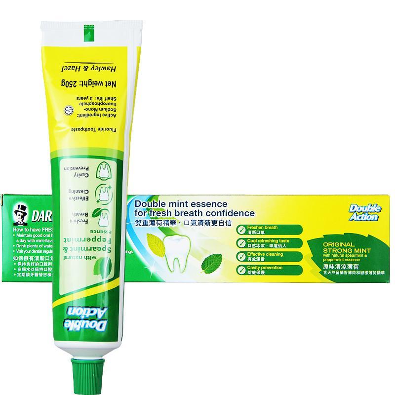 海外直邮 黑人牙膏 双重薄荷防蛀配方250g 清新口气【男女适用】