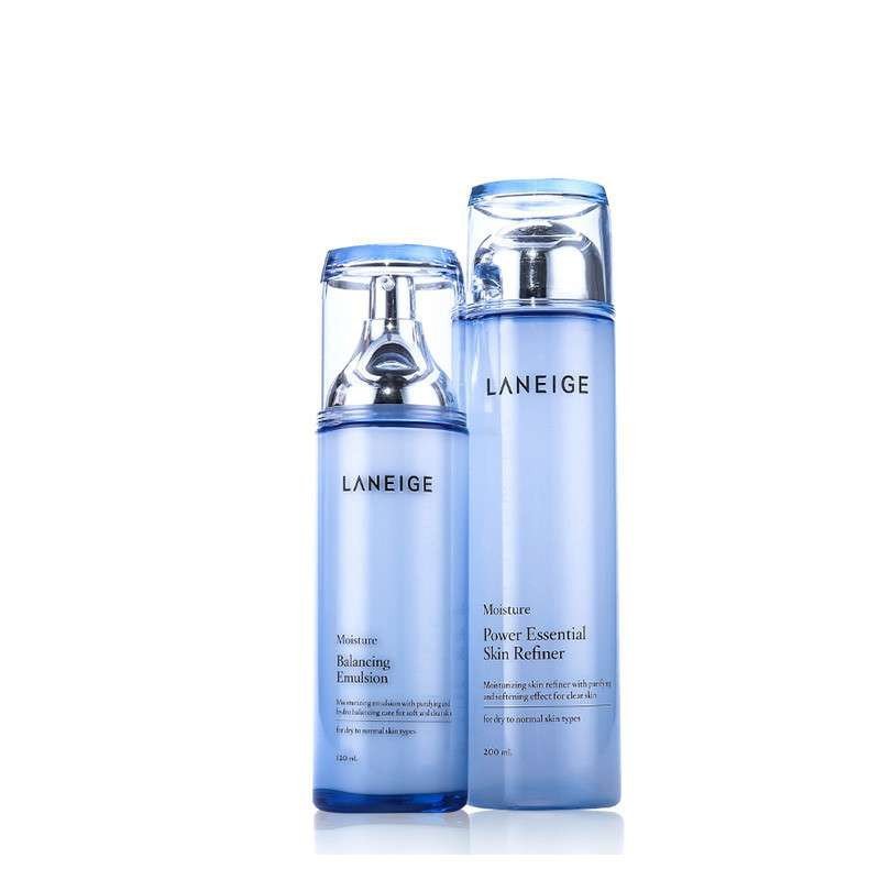 Laneige 兰芝水库水酷水凝透润两件套 套装（保湿乳120ml+精华水200ml）滋润型 韩国 各种肤质 通用