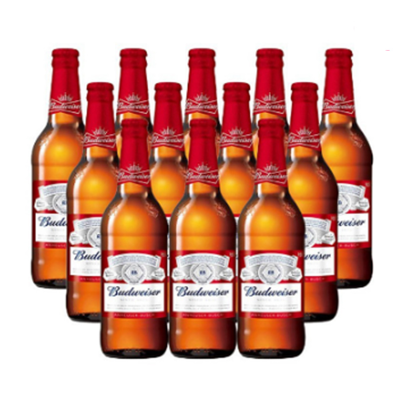 【中粮我买网】百威啤酒 460ml*12瓶 整箱装