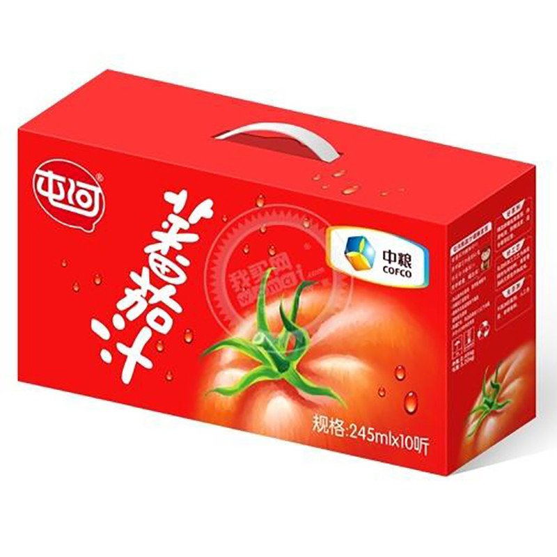 【中粮我买网】屯河番茄汁(酸甜味 礼盒装 245ml*10)