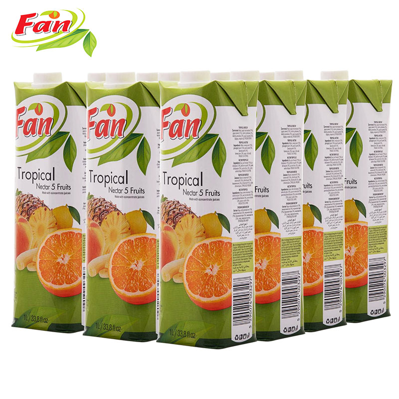 【中粮我买网】Fan果芬热带复合果汁饮料1L*12（塞浦路斯进口 盒）