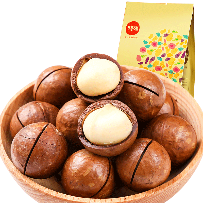 【中粮我买网】百草味奶油夏威夷果200g
