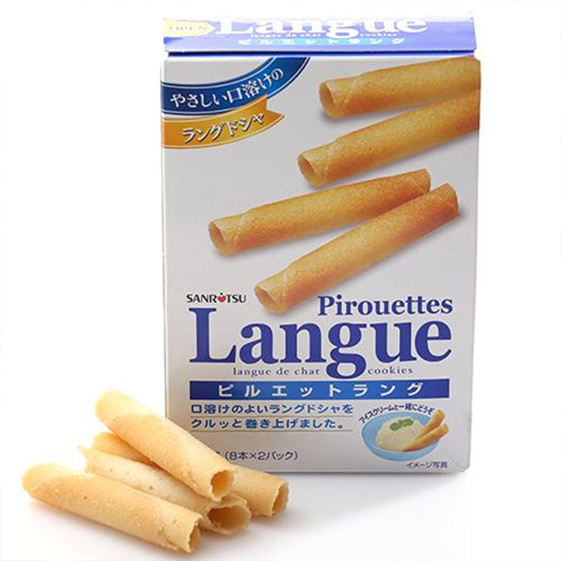 【中粮海外直采】三立盒装饼干卷104g（日本进口 盒）