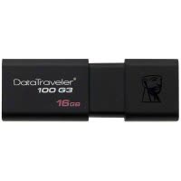 金士顿(Kingston) DT100G3 16GB车载音乐U盘 高速USB3.0电视优盘内含1400+高品质歌曲 黑色