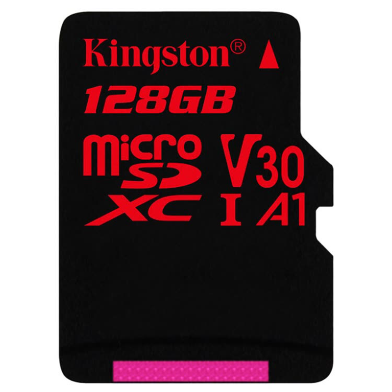 Kingston金士顿128GB高速手机内存卡microSD TF存储卡U3 A1 V30适用无人机运动相机支持4K拍摄