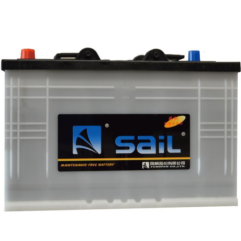 风帆蓄电池旗舰店6-QW-110免维护汽车电瓶12V110AH适用工程机械/拖拉机/中大型客车卡车以旧换新