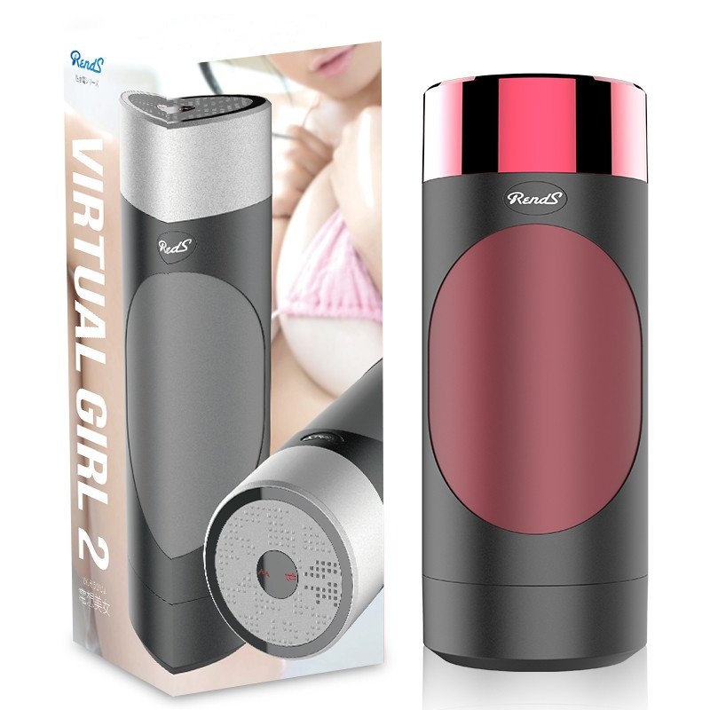 rends电想美女浪音飞机杯充电自动震动 人机互动 男用自慰器缩阴叫床式自慰杯