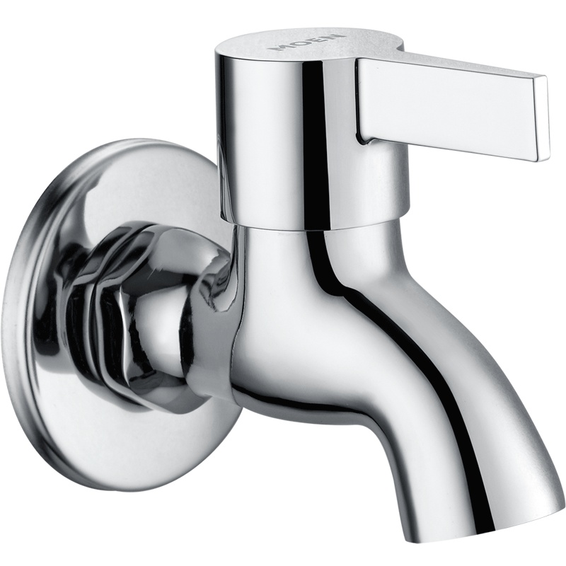 moen摩恩 阳台拖把池水龙头全铜入墙式单冷龙头9024 卫浴配件