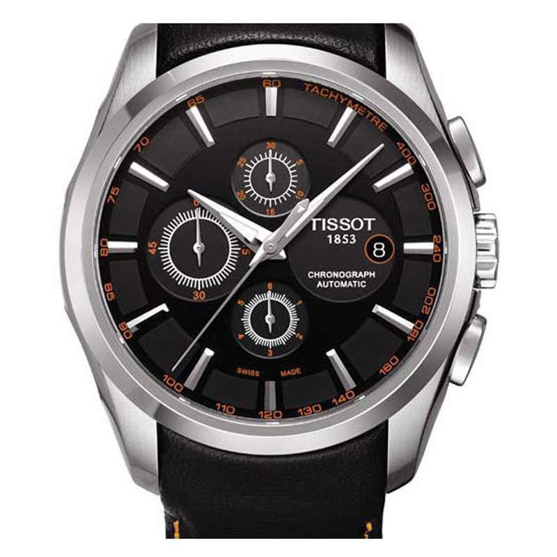 天梭TISSOT库图系列机械男表T035.627.16.051.01