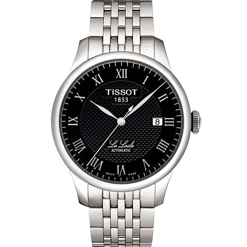 天梭(TISSOT)力洛克系列黑盘男表T41.1.483.53