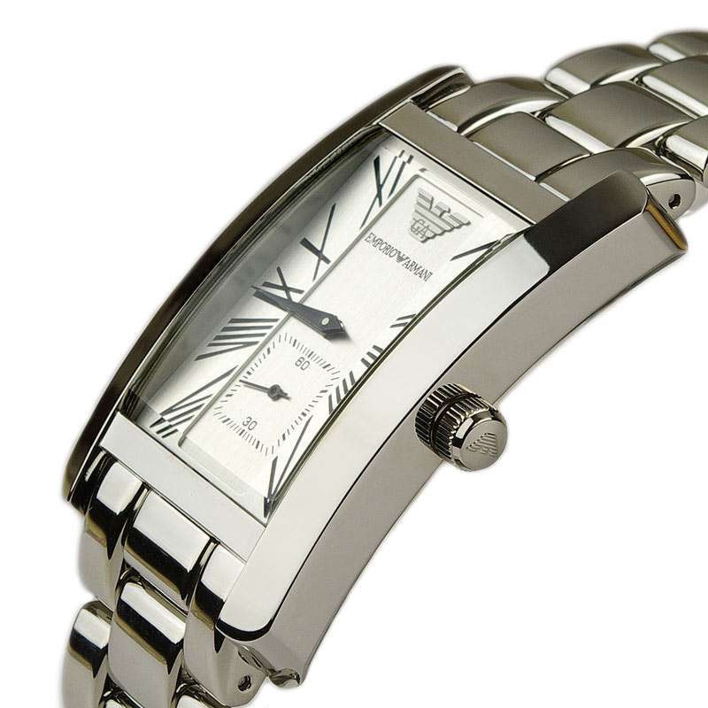 阿玛尼 ARMANI 雅爵系列时尚钢带石英男士腕表AR0145