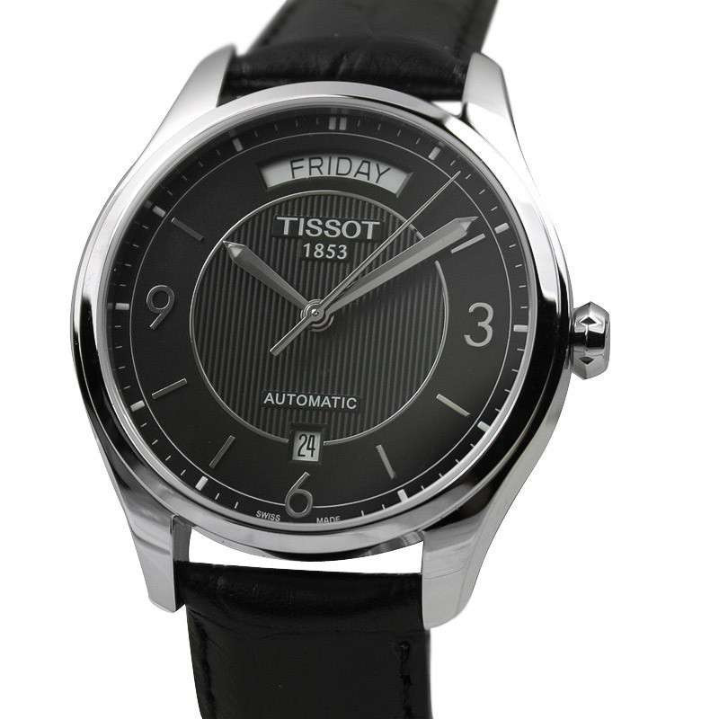 天梭TISSOT T-CLASSIC经典系列 自动机械背透皮带男表 T038.430.16.057.00
