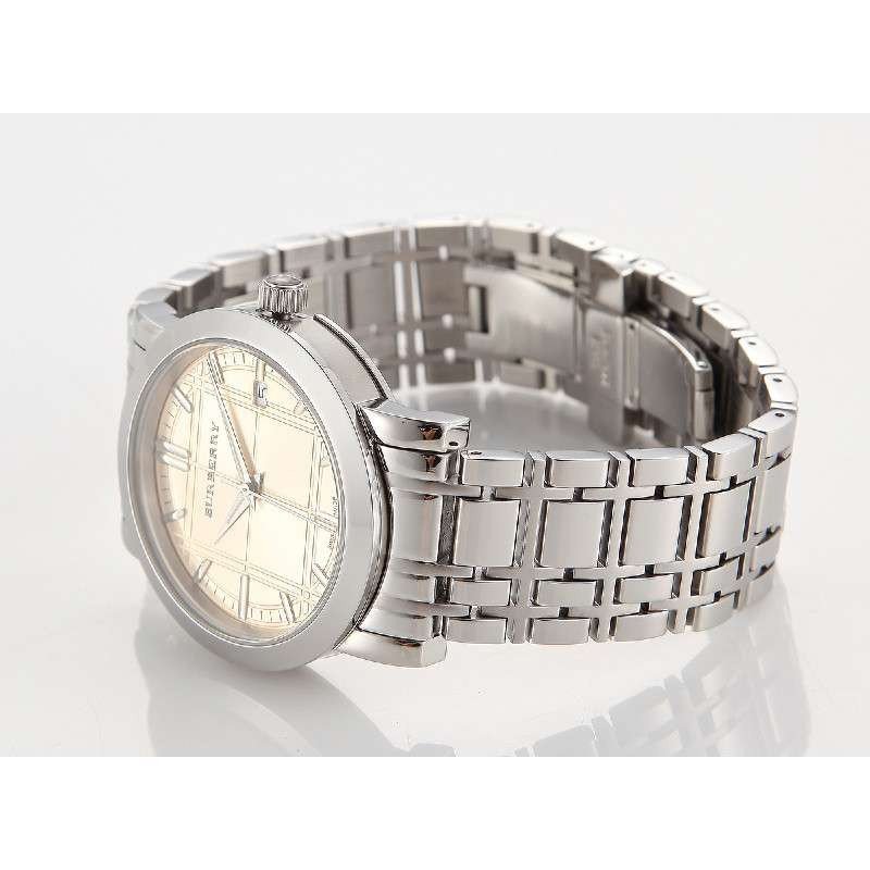 巴宝莉Burberry手表男士石英圆形英伦格纹时尚腕表 BU1352