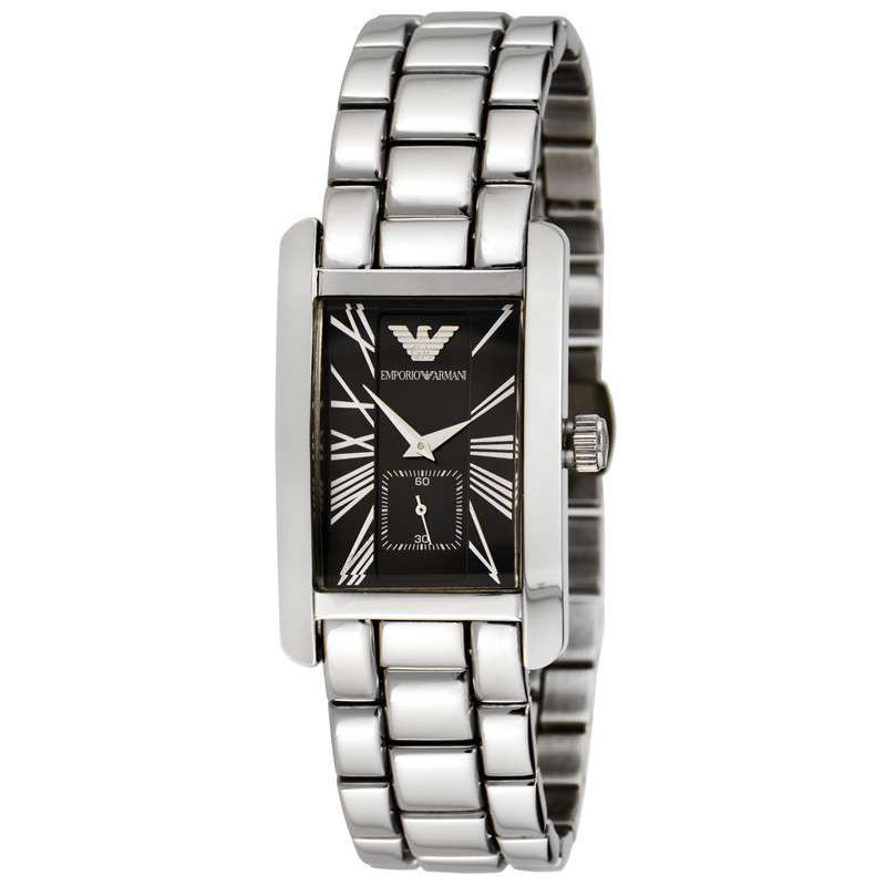 Armani/阿玛尼手表 时尚商务休闲石英表 现代年轻精钢情侣表大气时装表AR0156