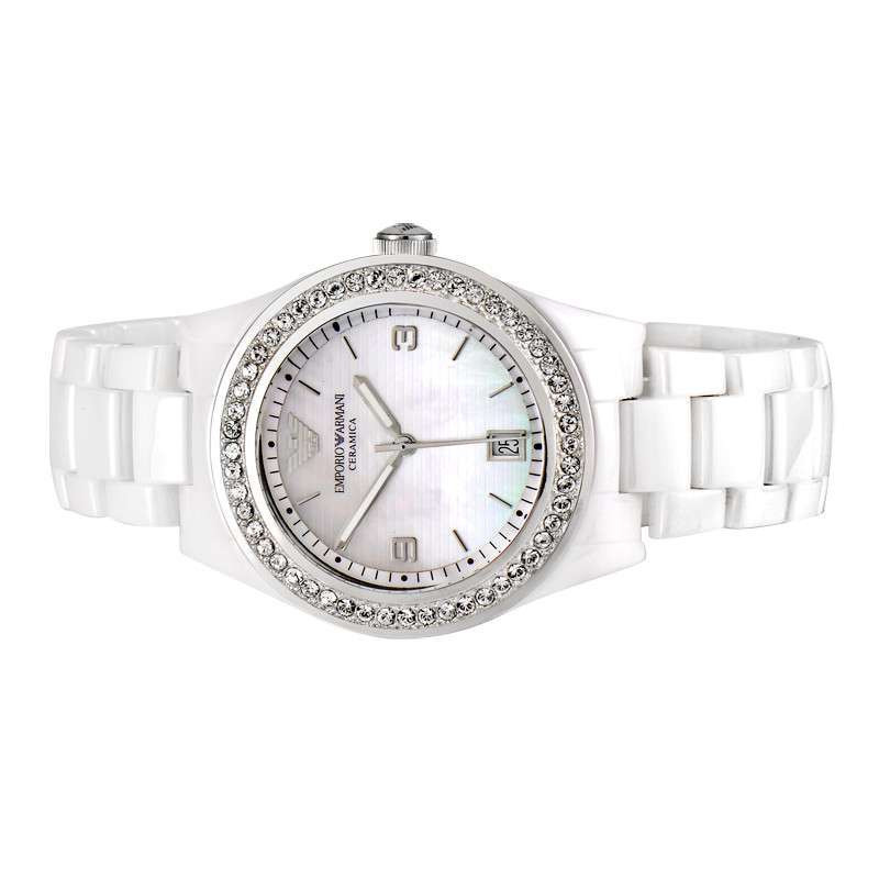 Armani/阿玛尼女表 时尚纯洁白色陶瓷女表 青春可爱零负担石英表 唯美小仙范时装表 正品AR1426