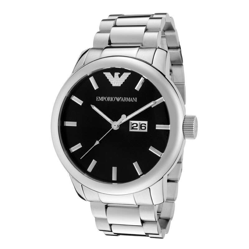 Armani 阿玛尼 黑色方形时尚男款手表 AR0497