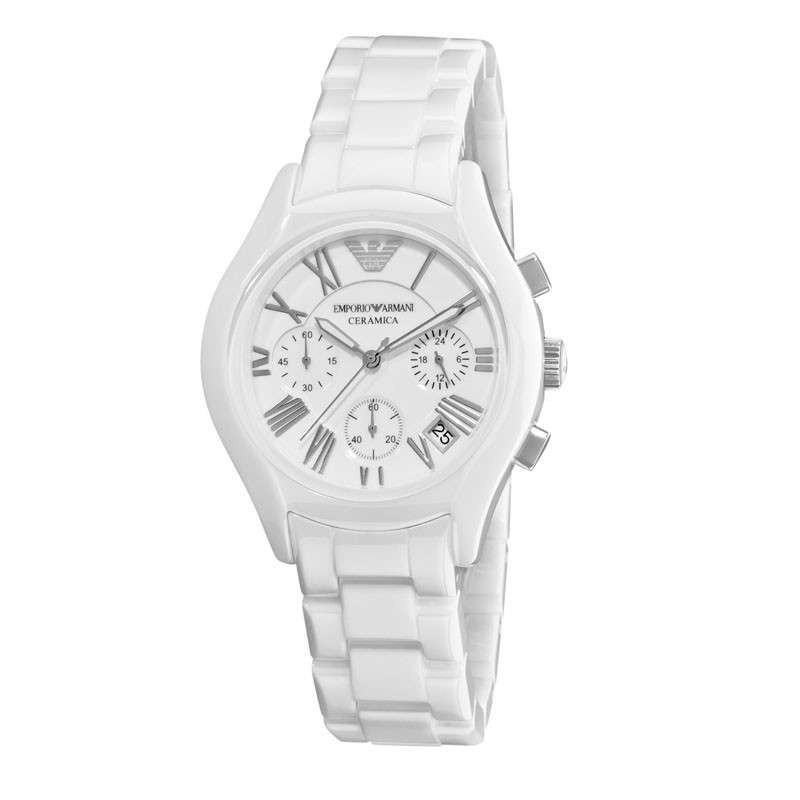 ARMANI 阿玛尼手表 白色陶瓷女士腕表AR1404