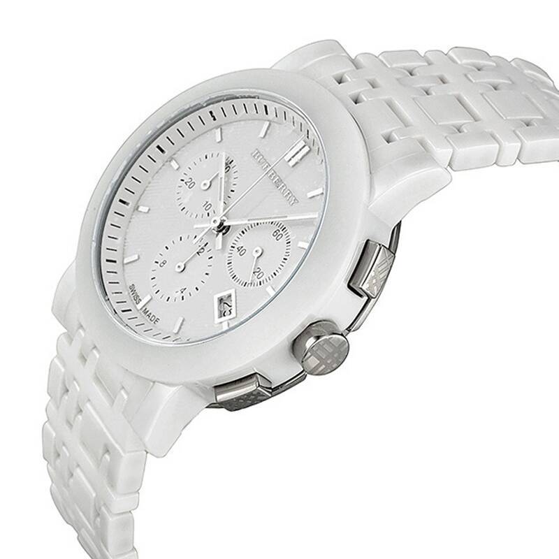 巴宝莉 BURBERRY手表 圆形蝴蝶扣陶瓷中性时尚男女腕表BU1770