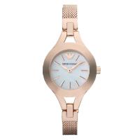 EMPORIO ARMANI阿玛尼冷艳Blu系列腕表 商务休闲女士石英手表女表AR7329