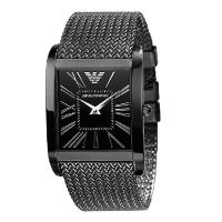 EMPORIO ARMANI阿玛尼 简约双针方形石英男表商务时尚男士手表腕表AR2028