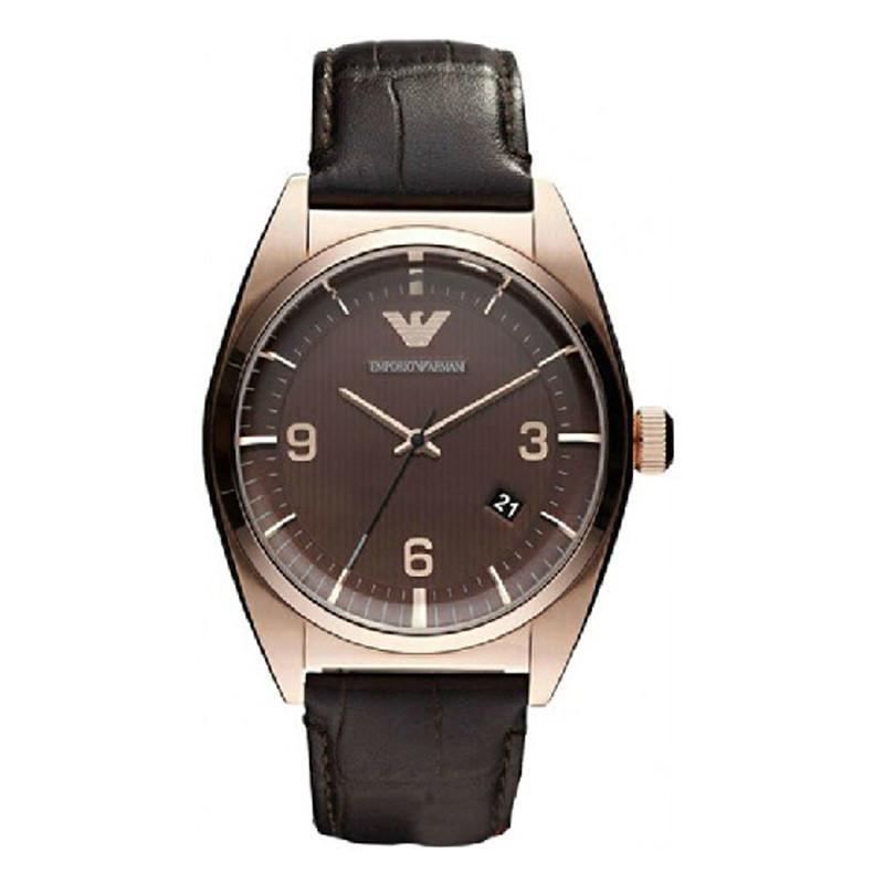 EMPORIO ARMANI阿玛尼时尚优雅皮带石英男表 商务运动休闲男士手表腕表AR0367