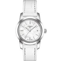 天梭(TISSOT)手表 白色皮带女表T033.210.16.111.00
