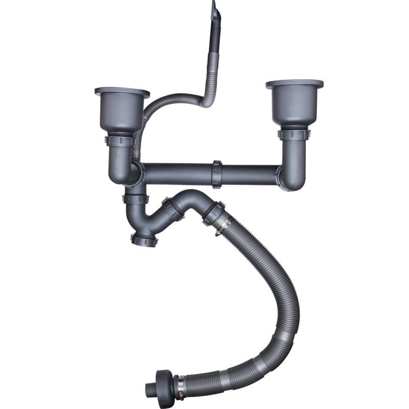 莱尔诗丹(Larsd)9128水槽下水器洗菜盆下水配件厨房双槽下水管