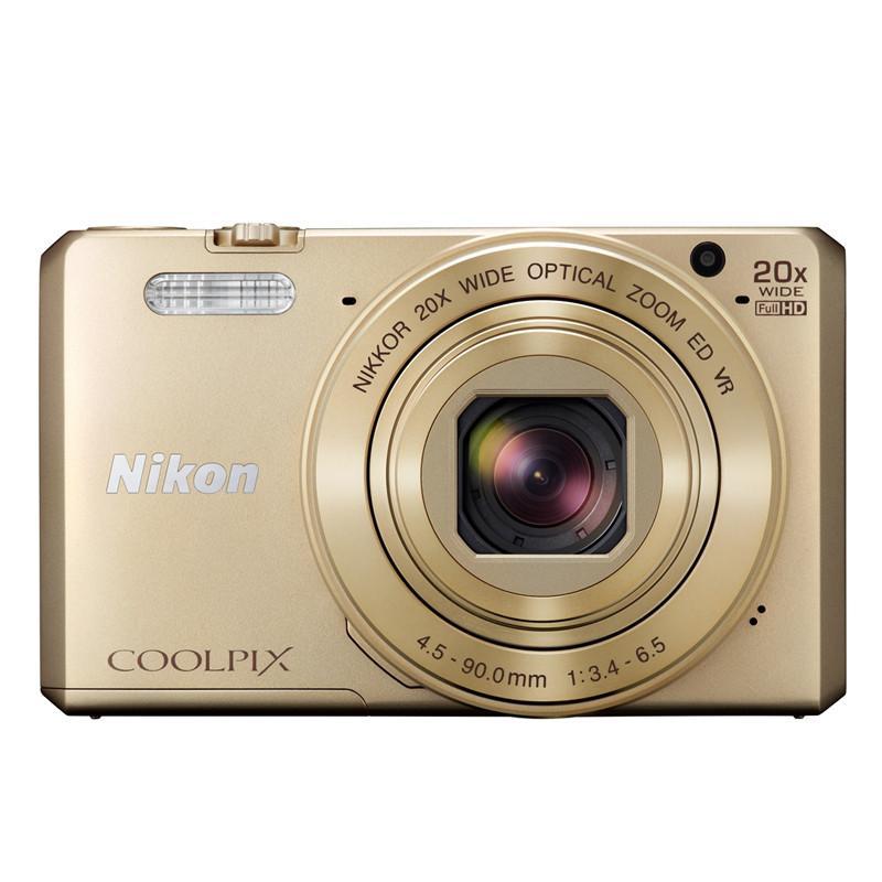 尼康（Nikon）COOLPIX S7000 数码照相机 黑色 (1602万有效像素 20倍光变 3英寸）官方标配