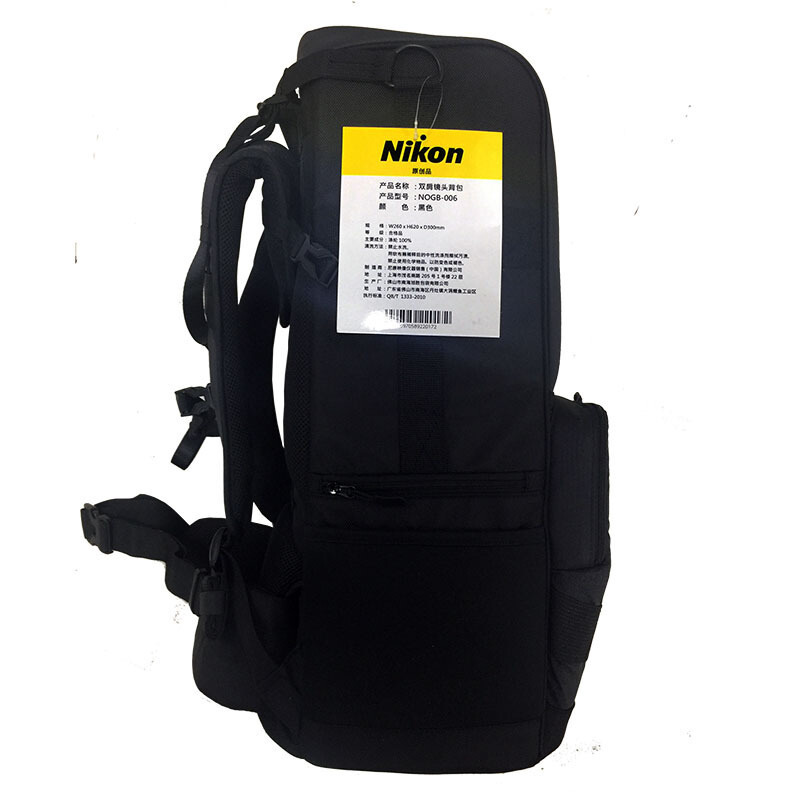 尼康(Nikon) 原装相机包 NOGB-006 黑色 双肩数码相机包 专业摄影包 背包
