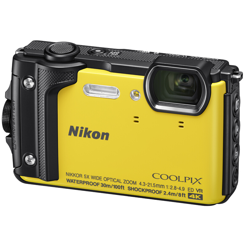 尼康 Nikon COOLPIX W300S【套餐一】1605万像素3英寸 防水防震（耐冲击）防寒防尘数码相机（黄色）