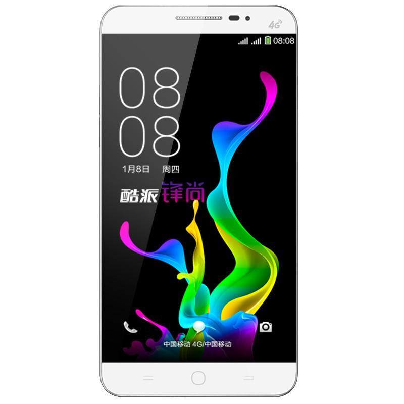 酷派锋尚（Y75） 移动4G手机 双卡双待 智尚白 8G