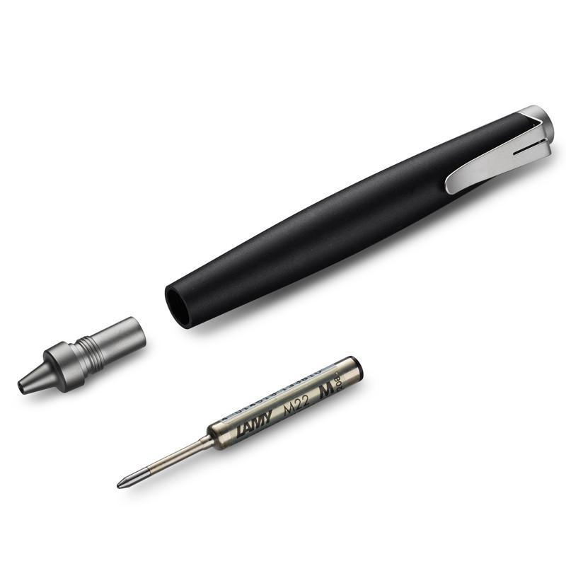 LAMY 凌美 艺术家系列黑杆钯金属笔夹原子笔 黑色