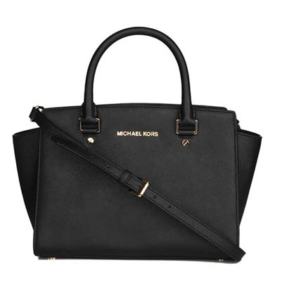 Michael Kors 迈克.科尔斯MK笑脸女包 真皮单肩杀手包中号30S3GLMS2L