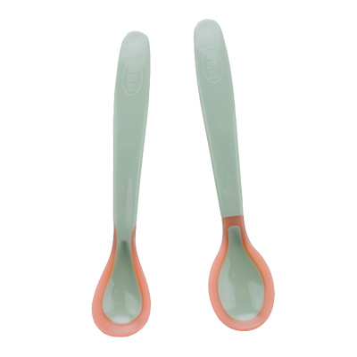 爱得利IVORY宝宝汤勺感温变色PP软头勺新生儿感温勺子婴儿 辅食勺F32