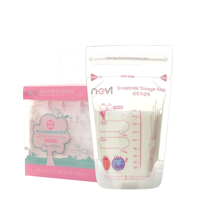 新贝储奶袋 母乳储存袋保鲜袋存奶袋180ml/60片装 原装进口