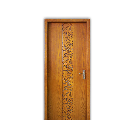 财到100%真芯实木复合门 现代中式室内门 烤漆卧室门 玫瑰之约