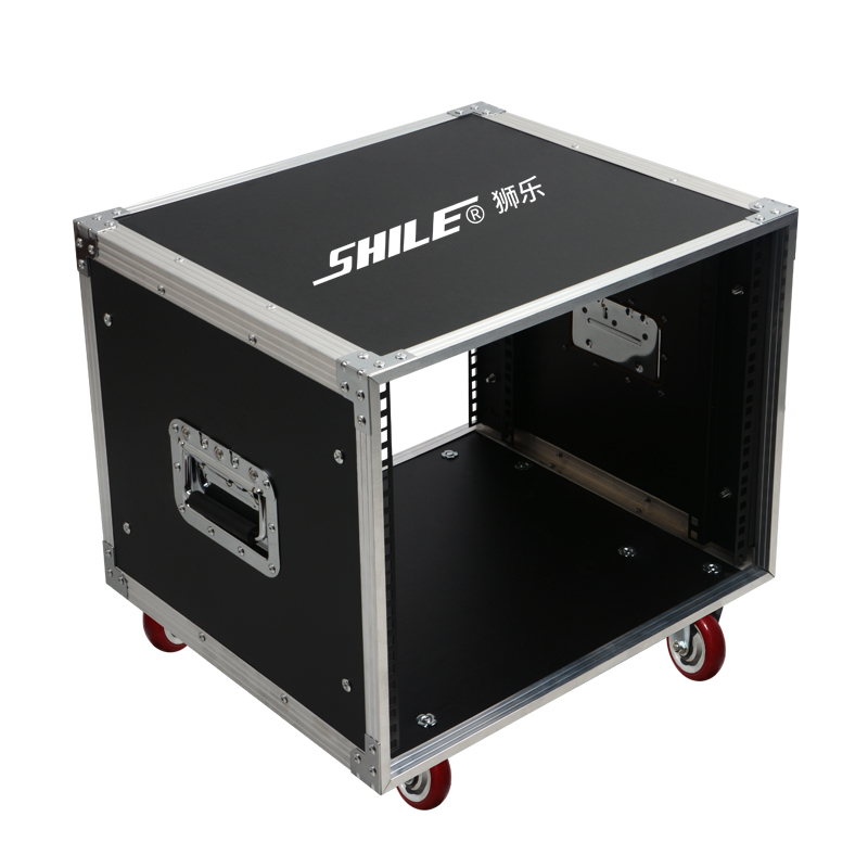 狮乐(shile)航空柜8U16U航空箱机柜调音台音响话筒效果器功放机箱机柜防震8U
