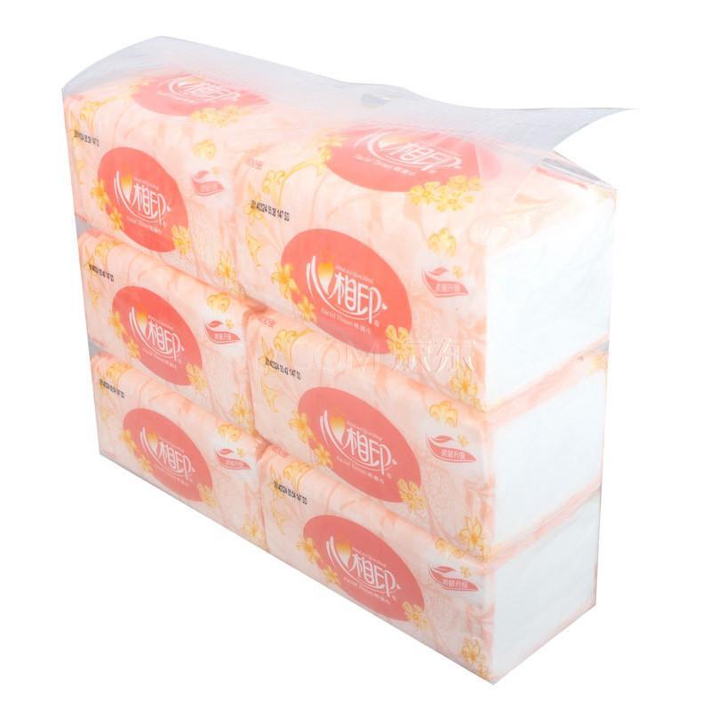 心相印花语系列面巾抽纸2层200抽*6包 DT26200